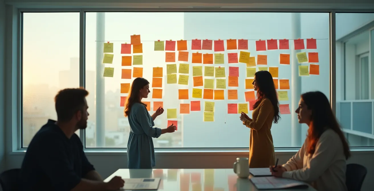 Visualización del desglose de objetivos estratégicos en tareas semanales ejecutables