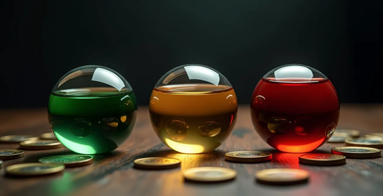 Visualización de tres escenarios financieros para planificación de startups