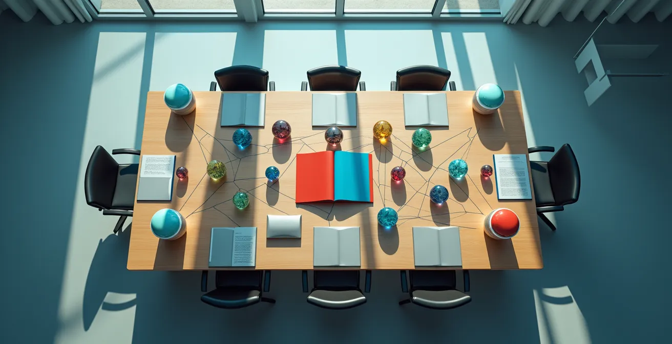 Espacio de trabajo con herramientas digitales para gestión de compliance normativo