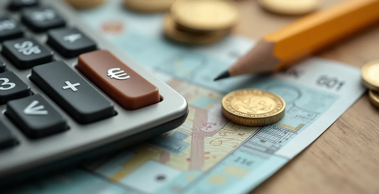 Vista macro de hoja Excel con gráficos financieros y fórmulas